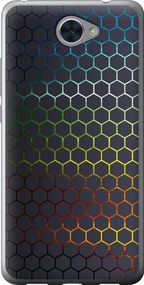 Чехол на Huawei Y7 2017 Переливающиеся соты "498u-1019-17620"