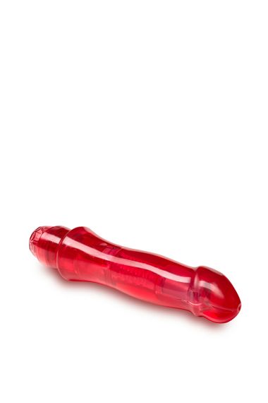 Вібратор гелевий багатошвидкісний Blush Naturally Yours на батарейках, червоний sexstyle | Зображення 1