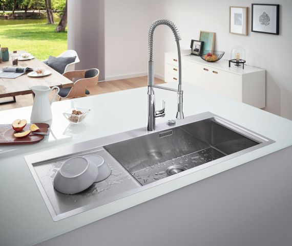 Мийка кухонна Grohe EX Sink K1000 (подвійне крило зліва) (31582SD0) | Зображення 1