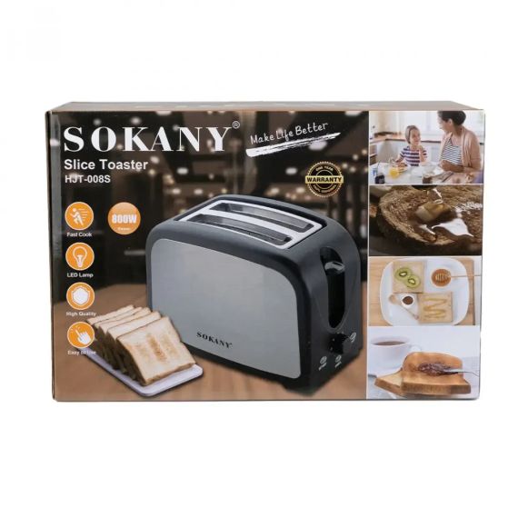 Тостер Sokany HJT-008S 800 Вт | Зображення 6