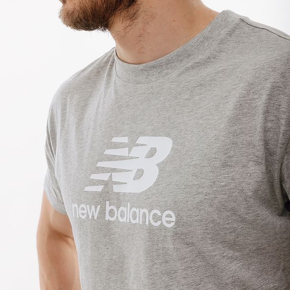 Футболка New Balance Essentials Stacked Logo | Зображення 3