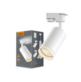 LED Світильник трековий під лампу GU10 55*100мм білий VL-SPF05C-W Videx
