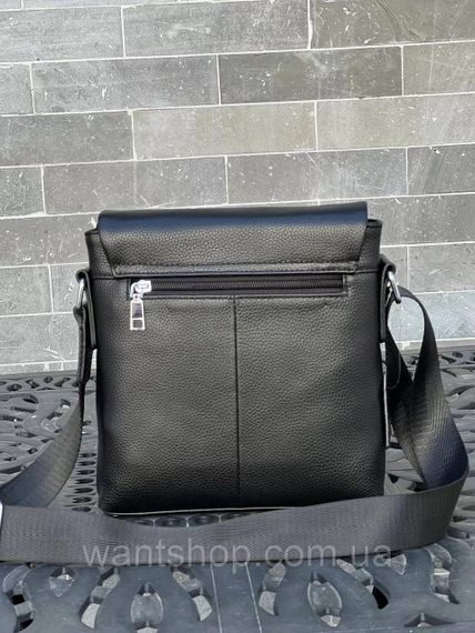 Мужская кожаная сумка мессенджер на плечо Tiding Bag 52732 черная | Зображення 3