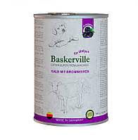 Вологий корм для собак Baskerville Super Premium Kalb Mit Brombeeren Телятина та ожина. 0.8 кг