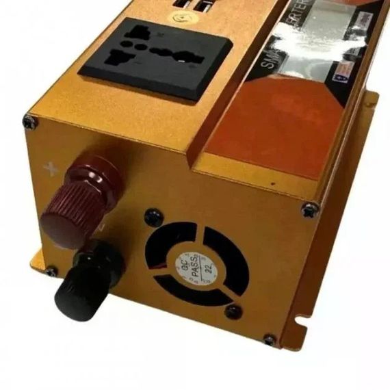 Инвертор 5 CORE SC-1000VA 1000W 12V • Преобразователь напряжения 5 CORE SC-1000VA 12V-220V 660 Вт с USB и защитой | Зображення 3