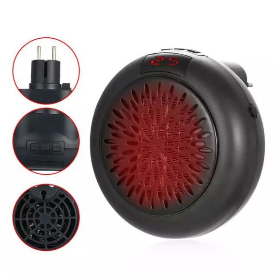 Портативний електричний міні-обігрівач Wonder Heater 900 Вт, Тепловентилятор спіральний підлоговий KB-47 | Зображення 5