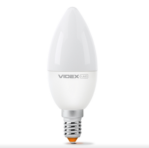 Лампа LED C37e 3,5W E14 4100К 220V Videx | Зображення 1