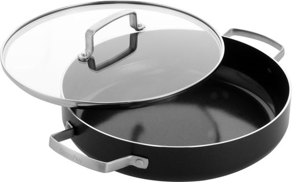 Сотейник із кришкою GreenPan Chef's Collection CC007736-001 28 см 3.5 л чорний | Зображення 4