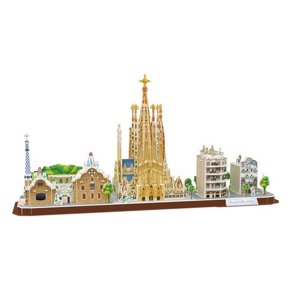 Пазл Cubic Fun Тривимірна головоломка-конструктор City Line Barcelona (MC256h) | Зображення 1