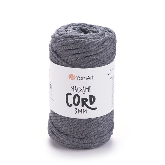 Пряжа Macrame Cord 3 mm № 750 (Макраме Корд), 250 г, 85 м — Бавовняний шнур для в’язання та макраме 774