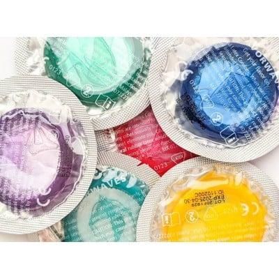 Набір оральних презервативів One Flavor Waves Bubblegum зі смаком жувальної гумки (ціна за 5шт.) sexstyle | Зображення 1