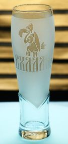 Стеклянный пивной бокал 440мл с гравировкой ВХЛАМИНГО забавная кружка подарок для мужчин друзей коллег