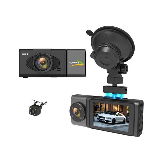 Відеореєстратор Aspiring Alibi 9 GPS, 3 Cameras, Speedcam (Aspiring Alibi 9 GPS, 3 Cameras, Speedcam) | Зображення 1