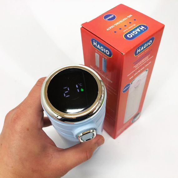 Термос SMART MAGIO MG-1047B вакуумный 400 мл, Умный термос с датчиком температуры, Термос походный | Зображення 3