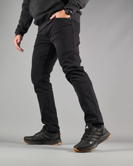 Зимові чоловічі кросівки Equipment Terrex Fleece Black Red Gum, фліс , В'єтнам 46 29 | Зображення 2