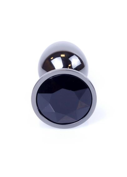 Анальна пробка - Jewellery Dark Silver Plug Black | Зображення 2