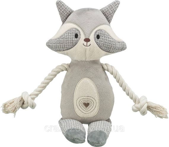 Игрушка для собак Trixie енот плюшевый серый 33 см TX-36155