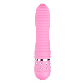 Вибратор ребристый Love Diamond Vibrator розовый, 11.4 см sexstyle