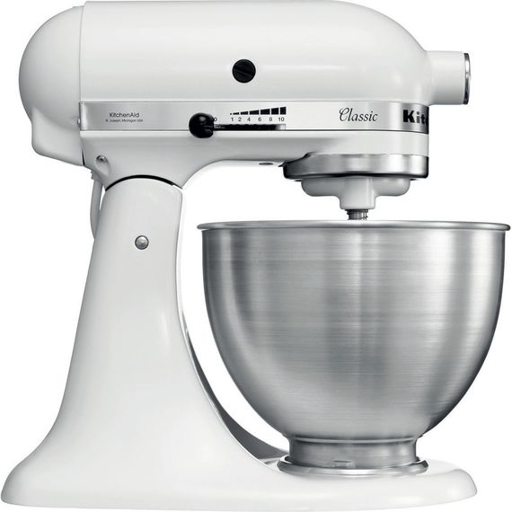 Планетарний міксер KitchenAid Classic 5K45SSEWH, 4.3 л, білий глянець | Зображення 4