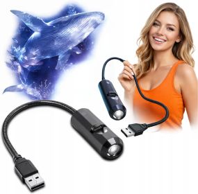 Нічник-проектор LED USB з 5 змінними картинками – декоративний світлодіодний проектор для дитячої кімнати, спальні та дому