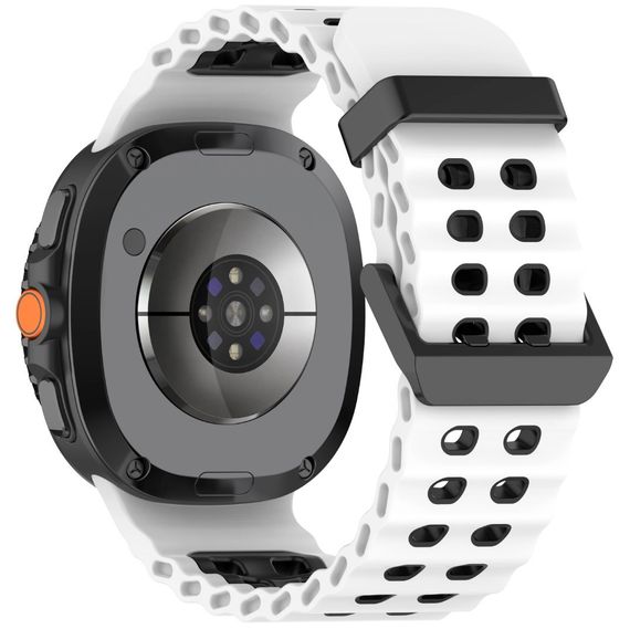 Ремінець силіконовий Primolux Ocean для годинника Samsung Galaxy Watch 8 - White | Зображення 1