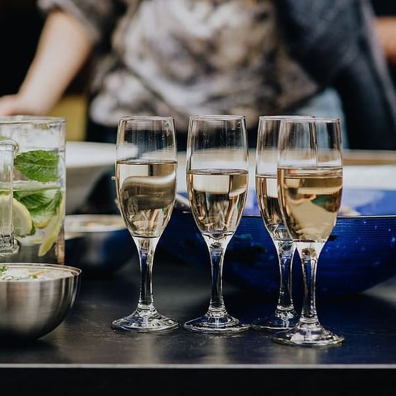 Набір келихів для шампанського Pasabahce Bistro 190 мл 6 шт 44419 фужери для урочистостей та свят | Зображення 4