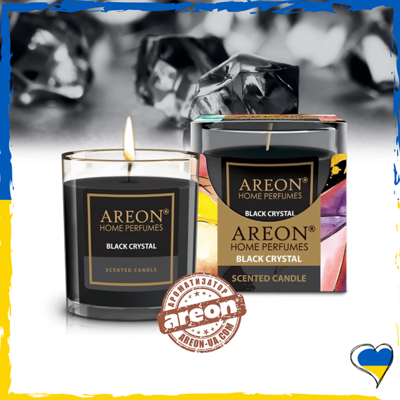 Ароматична свічка  Areon Black Crystal 120гр