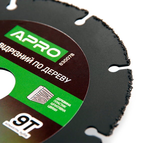 Диск отрезной по дереву с вольфрамовой крошкой 125х1.3х22.2мм APRO | Зображення 2
