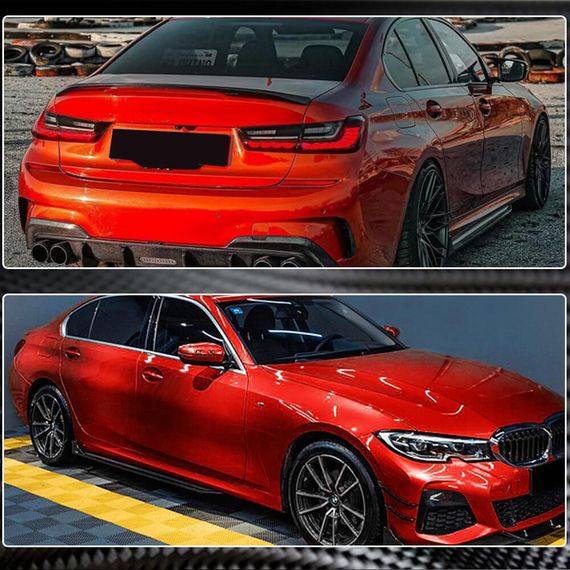 Накладки на пороги V3 (для G20, Карбон) для BMW 3 серия G20/21 2018- гг | Зображення 2