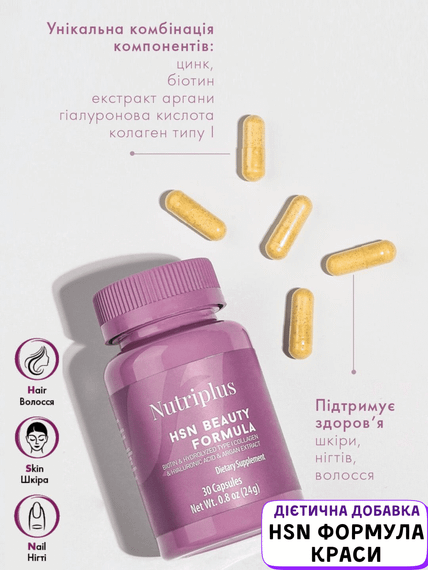 Диетическая добавка Farmasi "HSN формула красоты" Nutriplus 30 шт