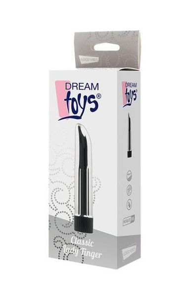 Вибромассажер DREAM TOYS CLASSIC LADY FINGER SILVER sexstyle | Зображення 1