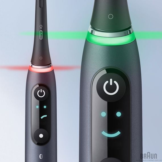 Електрощітки (пара) BRAUN Oral-B iO Series 9 DUO iOM9d.2J2.2AD Рожева+Чорна (2) | Зображення 4