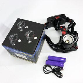 Головной фонарь с зарядным устройством PLD-T115-PM30-TG, Фонарь налобный для строительных работ UL-24