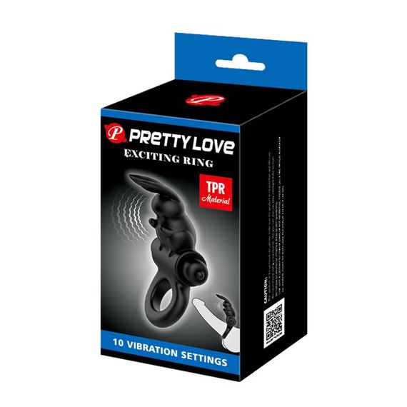 Ерекційне кільце Pretty Love Exciting Ring, чорне | Зображення 8