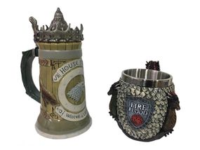 Подарунковий набір Кухоль Game Of Thrones House Stark Гра Престолів Дом Старків і Fire And Blood Targaryen 3D