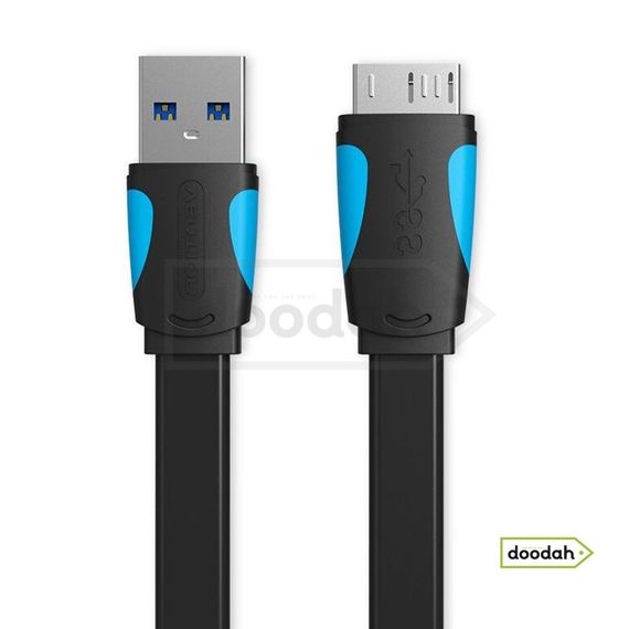 Кабель USB 3.0  на Micro-B - Vention 2 m Black (для hdd) | Зображення 4