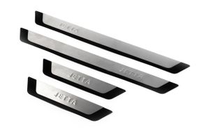 Накладки на пороги Flex-style (4 шт, нерж) для Volkswagen Jetta 2011-2018 рр