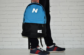 Рюкзак НБ класик чорно-блакитний