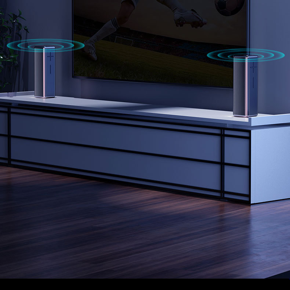 Звукова панель SV бездротова колонка 3.5MM + Bluetooth 5.0 для ПК з RGB-підсвічуванням, Синій | Зображення 2
