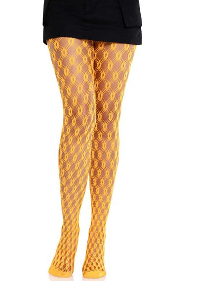Колготки Leg Avenue Eyelet Net Tights Neon Orange One Size sexstyle | Зображення 2