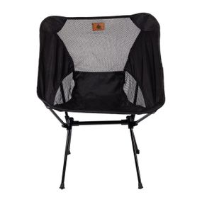 Кресло туристическое складное 55х55х70 см для кемпинга на природу в чехле Черное