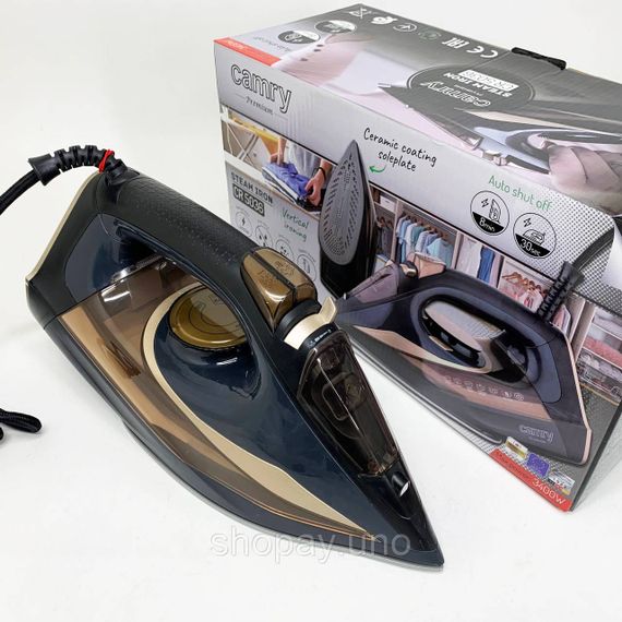 Праска парова для різного одягу Camry CR 5036 3400Вт, Праска з парою для домашнього використання EJ-75 | Зображення 5