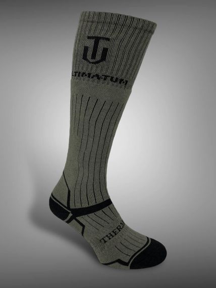 Термоноски-гольфы ULTIMATUM ThermoPro Олива,носки тактические теплые зимние гольфы,армейские оливковые носки | Зображення 2