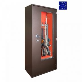 Сейф оружейный Griffon GD.840.ET GLASS BROWN с ударопрочным стеклом
