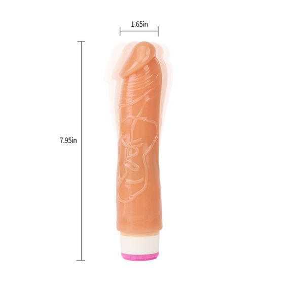 Вібратор реалістичний мультишвидкісний Chisa Basic Luv Theory, бежевий Sex Aura | Зображення 7