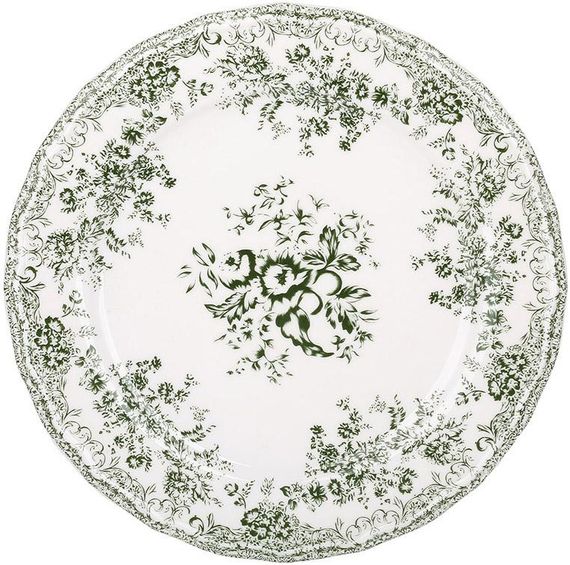 Тарілки порцелянові "Vintage Rose" Ø27.5см, 6 обідніх тарілок