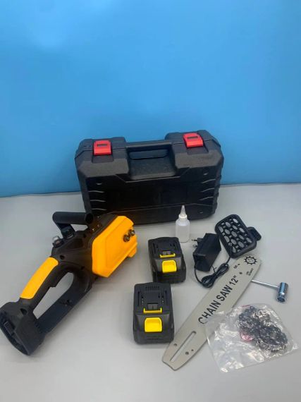 Акумуляторна ланцюгова пила 12 inch Electric SAW YELLOW 1600Вт 21V Li-Ion 7904 | Зображення 2