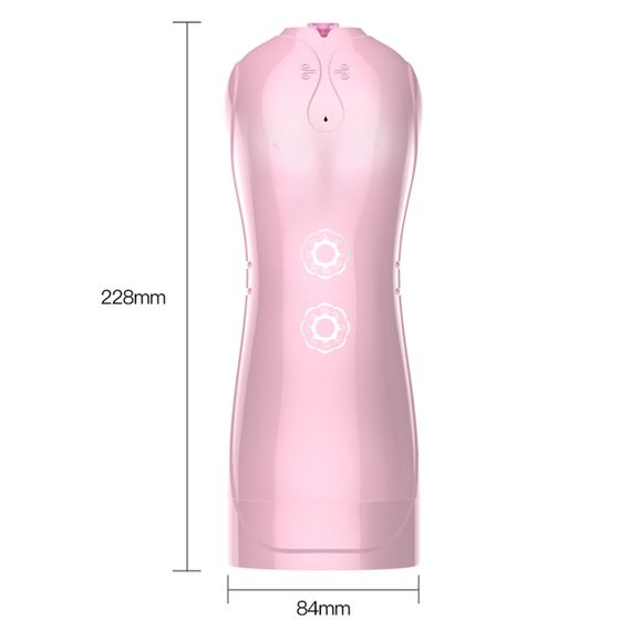 Мастурбатор B - Series Fox Vibrating and Flashing Masturbation Cup, рожевий Sex Aura | Зображення 1