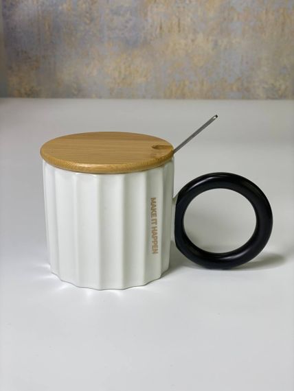 Кружка с крышкой и ложкой Olens Круг друзей 8030-337 320 мл | Зображення 3