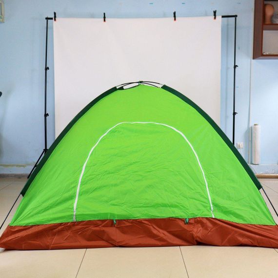 Туристичний намет 4-х місний, 200х200см, колір Рандом / Намет для кемпінгу / Чотиримісний намет | Зображення 1